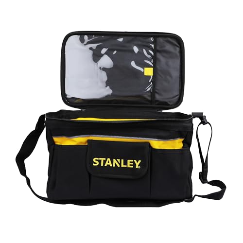 Stanley STST1-73615 Tool Bag with Belt, Black/Yellow