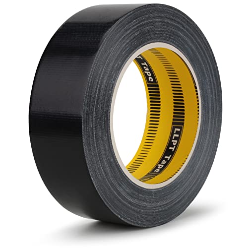 LLPT Duct Tape Premium Grade 1.6 Inches x 108 Feet x 11 Mil Easy Tear Residue Free Strong Adhesive Color Black (DT401) - color: Black