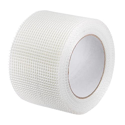 uxcell Drywall Joint Tape Self-Adhesive Fiberglass 3-inch x 98-feet Repair Patch Wall Hole Crack Mesh Size 2.8mm - size: 3" X 98'
