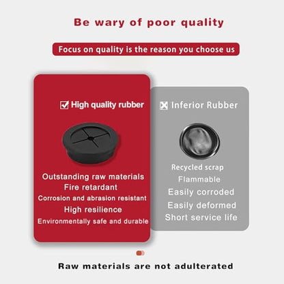 3/8 Inch Cable Grommet (10mm) – 12 Pcs Flexible Rubber Hole Covers for LED Lights, Electronics Panel, Small Wire Routing (Black) - size: 12pcs 3/8” (10mm)