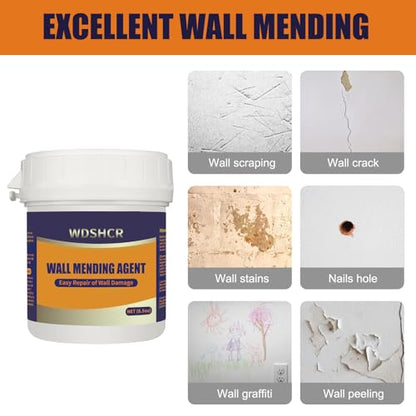 Drywall Repair Kit Drywall Hole Repair Patch Kits Wall Spackle Repair Paste with 8.5OZ White Wall Repair Putty with Scraper, Wall Surface Hole Fill Quick and Easy Solution (2Pack) - color: 2Pack