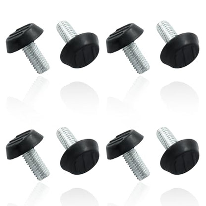 8 Pcs Furniture Levelers M8 x 20mm Table Leg Levelers, Levelling Foot Screw on Furniture Adjuster Mini Adjustable Feet for Furniture Legs Patio Furniture Feet - Black - size: M8 x 20mm