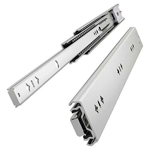 VADANIA 28" Soft Close Heavy Duty Drawer Slides, #K53, Up to 265lb Load Capacity, 3-Fold Full Extension, Ball Bearing, Side Mount, 1-Pair - color: #K53 - Soft Close, size: 28 Inch