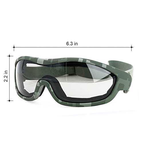 Viriber Motorcycle Goggles - UV Protective Outdoor Glasses, Dust-proof Combat Goggles, Military Sunglasses - Camouflage - color: Camouflage Glasses