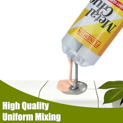 Metal Glue, Heavy Duty Waterproof Epoxy Adhesive, Liquid Aluminum Bonding, Strong Foundry Glue for Welding Metals, Aluminum, Steel, Iron, Wood Filler, Plastic 1.76 oz - size: Metal Glue 1PCS