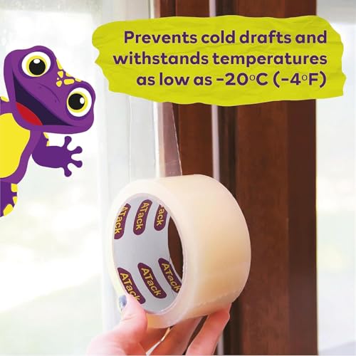 ATack Weather Seal Tape for Windows and Doors 2" x 30yds (3-Pack) - Keep Cold Out for Winter, Residue-Free Stripping, Air Conditioner Sealing - size: 2" x 30 Yards (3-Pack, 90 YdsTotal)