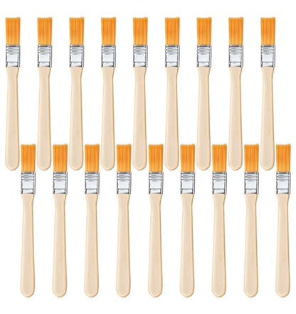 18 Pcs Small Wall Paint Brush, Small Paint Brushes for Touch Up with Wooden Handle & Soft Bristle for Painting Walls, Touch Up, Cabinets, Fences, Edge Painting