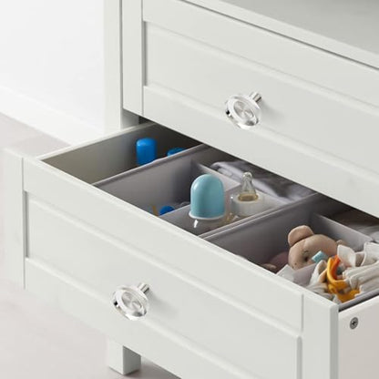 Crystal Kitchen Cabinet 8 Knobs Clear 1 1/5 Inch Dresser Knob Cabinets Handles Pulls, Glass Closet Drawer Drawers Square Hardware,Satin Brass Round Bathroom Bedroom Pull Morden Knobs Brushed Nickel - color: Nickel-8 pack, size: Round