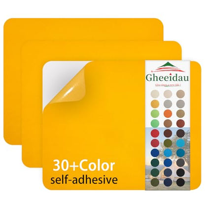 Gheeidau Canvas Repair Patch 9×11 Inch 3Pcs Waterproof Self-Adhesive Fabric Repair Patch for Tents,Boat Cover,Pop Up Canopy,Patio,Bags,Car Seats,Sofas,Furniture Cover(Bright Yellow) - color: Bright Yellow, size: 9"×11"×3PCS