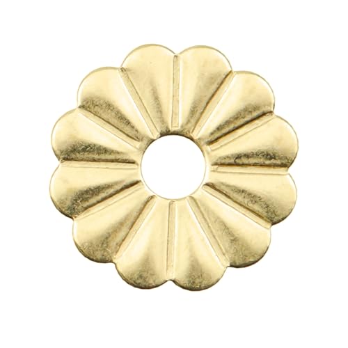 Geesatis 6 Pcs Brass Ring Pulls Handles,Antique Pulls Cabinet Knobs,Drawer pulls Closet Cupboard Door Decorative Handles - style: C