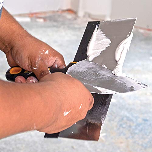 DEWALT DELUXE Carbon Steel Putty Knife Set | 4/5/6/8/10-Inch + 3-Inch Included for FREE | Soft Grip Handles | DXTT-3-149