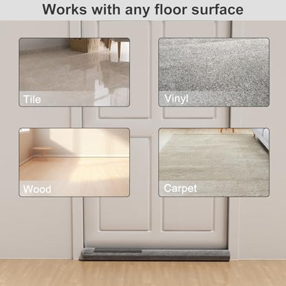 2 Pack Under Door Draft Stopper 36" Double Sided Door Sweep, Blocks Noise, Cold Air, Light, Dust, Smoke, Odor, Soundproof, Fits 30" 32" 36" Doors