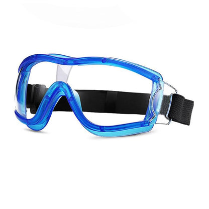 Kids Safety Goggles, Kids Lab Goggles,Soft silicone nose cushion and adjustable headband - color: Blue