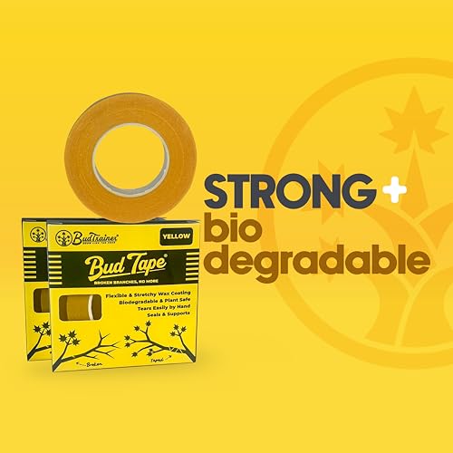 BudTape (90 ft) | Branch Repair Grafting Tape & Gardening Tape | Fix 300+ Broken Stems, Reinforce Weak Branches | Self-Adhering, Flexible, Water-Resistant
