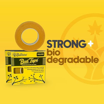 BudTape (90 ft) | Branch Repair Grafting Tape & Gardening Tape | Fix 300+ Broken Stems, Reinforce Weak Branches | Self-Adhering, Flexible, Water-Resistant
