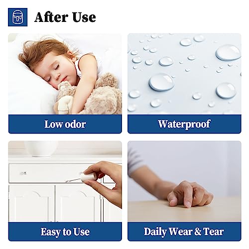 DWIL White Touch Up Paint - Multi Surface Touch Up Paint Pen, Scratch Repair for Wall, Door, Cabinets, Metal, Appliance, Wood, Furniture, 1.5 Fl Oz (Semi Gloss, Vanilla White) - color: Vanilla White
