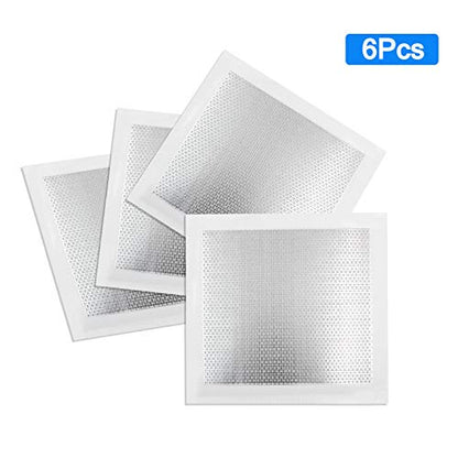 6pcs Drywall Repair Kit, 8" x 8" Self-Adhesive Aluminum Wall Patch - size: 8" x 8", 6 PCS
