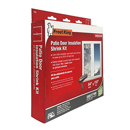 Frost King V76H Shrink Window Kit 84-Inch by 110-Inch, Clear - size: 84" x 110"