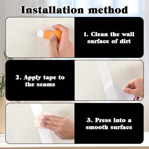 2'' x 32' Drywall Joint Tape Self Adhesive Stress Crack Tape Serrated Edge for Drywall Patch Joint Repair Heavy Duty Smooth Roll for Walls Concrete Repair