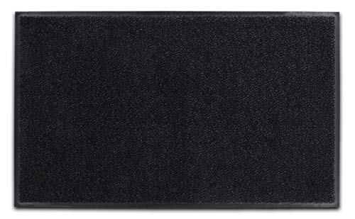 Guardian Platinum Series Indoor Wiper Floor Mat, Rubber with Nylon Carpet, 2'x3', Black - color: Black, size: 2' x 3' (Rectangular)