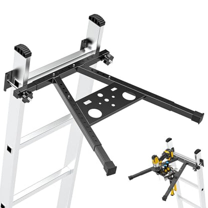 Adjustable Leg 17.1-29.9" Ladder Stabilizer for Roof & Wall, 380LB Capacity Ladder Standoff Stabilizer, Anti-Slip Extension Ladder Stabilizer Feet, Ladder Accessories Improve Stability & Safety
