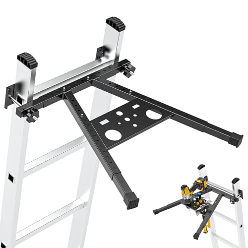 Adjustable Leg 17.1-29.9" Ladder Stabilizer for Roof & Wall, 380LB Capacity Ladder Standoff Stabilizer, Anti-Slip Extension Ladder Stabilizer Feet, Ladder Accessories Improve Stability & Safety