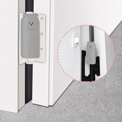 Door Pinch Guard,Slam Stoppers,Soft Stopper Hinge,Hanging Rubber Wedge,Grey,2PCS - color: Greyx2