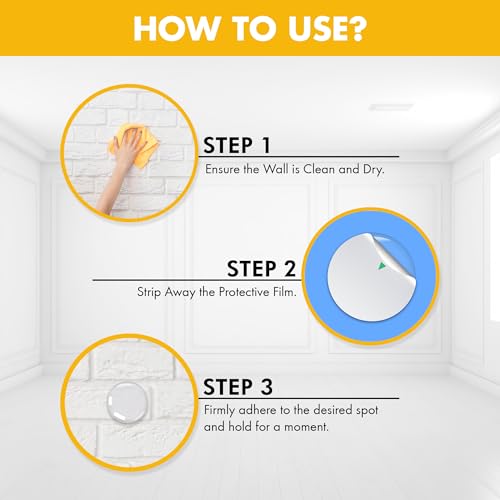 Door Stoppers for Wall – Self Adhesive Door Knob Wall Protector, Door Slam Stopper, Door Handle Bumper Guard (Clear, Small -1.6" (6 Pack)) - size: Small -1.6" (6 Pack)