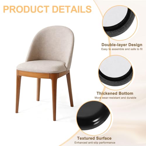 uxcell 24Pcs Plastic Furniture Sliders 1.38" Self-Adhesive Round Furniture Leg Protectors, Table Chairs Foot Cups Sliders Reusable Furnishing Movers for Hardwood Floors Tile Laminate - size: 1.38"