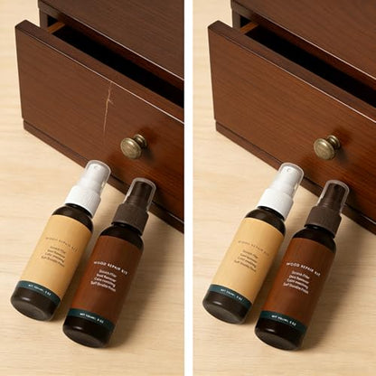 Wood Repair Kit, Wood Scratch Repair Kit for Hardwood Floors & Furniture Covers Nicks, Scratches & Minor Defects Restores Finish on Engineered & Solid