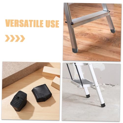 Homoyoyo 4pcs Non Slip Ladder Pads Ladder Foot Covers for Stairs Home Staircase Safety Mats