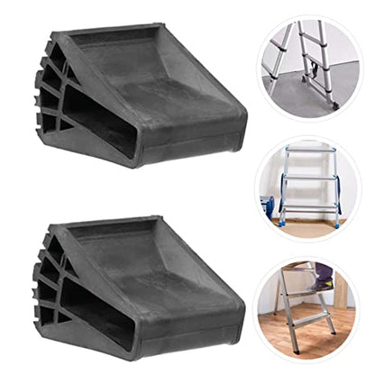 HOMSFOU 2pcs Non-Slip Ladder Foot Pads Attic Ladder Grip Mats Stair Treads Carpet