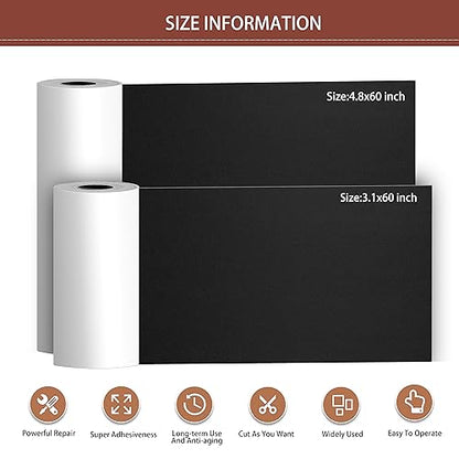 Besezx Leather Repair Patch Tape Kit, Self Adhesive Leather Repair for Furniture, Couch, Sofa, Car Seats,Office Chair,Vinyl Repair Kit.3.1inx60in - color: Black, size: 3.1 in X 60 in