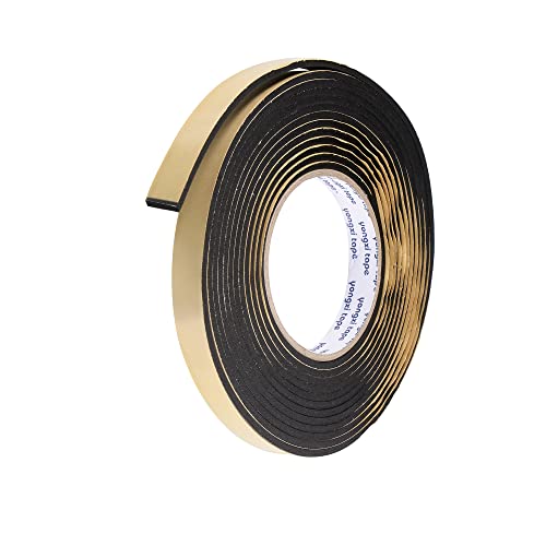 uxcell Sealing Foam Tape 50mm Wide 3mm Thick 5m/16.4ft Long, EVA Self Adhesive Weather Strip for Window Door Insulation - size: 50mmx3mmx5m