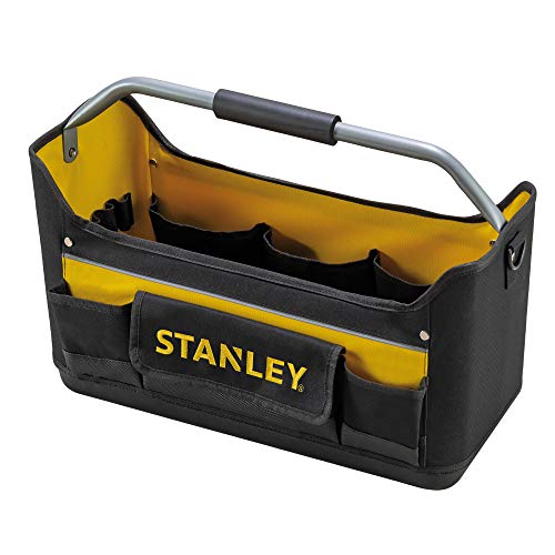 Stanley 1-96-182 Open Tote Tool Bag, 16, Black - size: 16 Inch Open Tote Bag