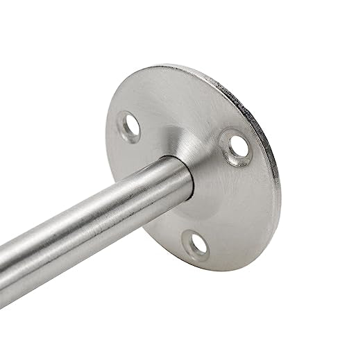 Door Stopper Stainless Steel Wall Floor Mounted Door Stop with Rubber Bumper 120mm/4.7" Length-4pcs (Pack of 2) - size: 120mm/4.7" 4pcs (Pack of 2)