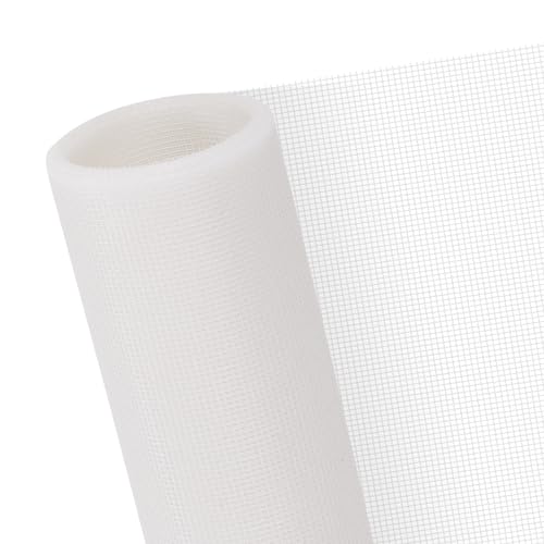 40"x118" Window Screen Mesh, Fiberglass Window Screen, Screen Door Mesh, Windows Screens and Screen Door Replacement, Patio Screen Mesh- White - color: White, size: 40"x118"