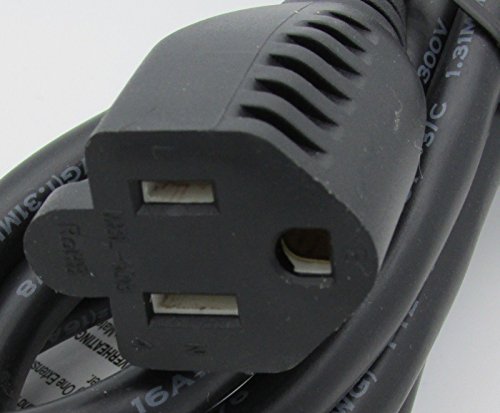 RiteAV - 15 Feet Power Extension Cord (Indoor & Outdoor Rated) - size: 15FT - 1 Unit