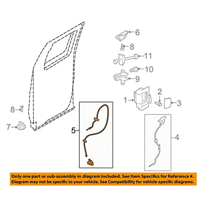 Rear Right Door Lower Latch Compatible for Ford F150 2009-2014 Passenger Side Rear Door Lower Lock Actuator 9L3Z18264A00A - size: F150 09-14 Rear Right