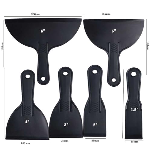 generic Plastic Putty Knife,Putty Scraper,Flexible Paint Scraper,For Repairing,Removing Wallpaper,Plaster Scraping,Spackling,Patching(1.5inch)