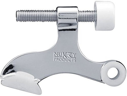 Nuk3y Hinge Pin Heavy Duty Adjustable Door Stop (12 Pack, Chrome) - color: Chrome, size: 12 Pack