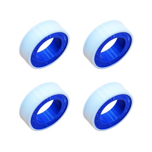 PTFE Thread Seal Tape 4-Pack - High Density Leak Repair & Waterproof White Sealing Tape for Pipe, Plumbing, Faucet - High Temperature Resistant, Plumbing Link Tape (1/2×394 inch Each)