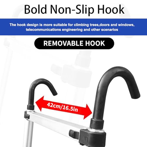 JADDUO Telescopic Ladder Hook - size: Hook