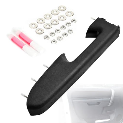 22818465 Front Left Driver Side Armrest Repair Kit Compatible with 2010-2014 Chevy Silverado and GMC Sierra 1500 2500HD 3500HD, Replaces for Door Release Handle Below Vertical Armrest, Black