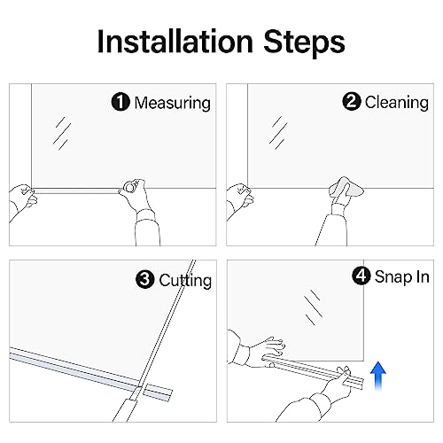 Yecaye 3 Pack 3/8" x 39" Shower Door Bottom Seal,Shower Door Sweep,Frameless Glass Seal Strip,Stop Leaks and Create a Water Barrier, Water Guard 10MM - style: Bottom-3/8"x39"