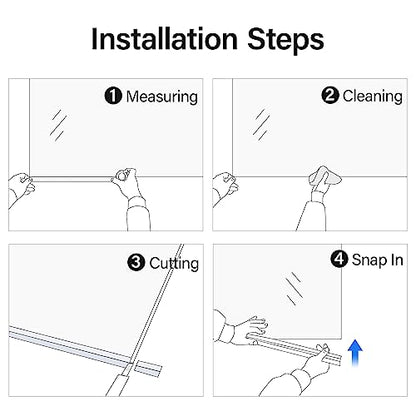 Yecaye 3 Pack 3/8" x 39" Shower Door Bottom Seal,Shower Door Sweep,Frameless Glass Seal Strip,Stop Leaks and Create a Water Barrier, Water Guard 10MM - style: Bottom-3/8"x39"