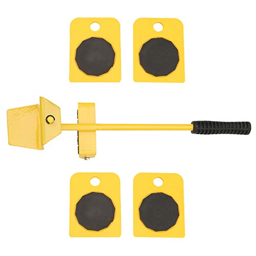 Hilitand Furniture Lifter Set 4 Sliders Sofa Transport Kit for Moving Couches Refrigerators Heavy Objects, Bearing 150KG (Yellow)