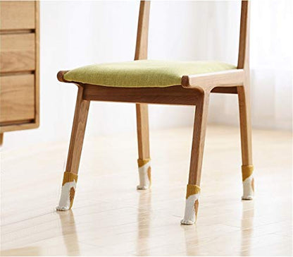 Ulalaza 32Pcs Chair Leg Floor Protectors Knitted Furniture Feet Non-Slip Wear-Resistant Noise-Reducing Chair Covers Caps Set (Style 1-cat paw) - color: Style 1-cat Paw