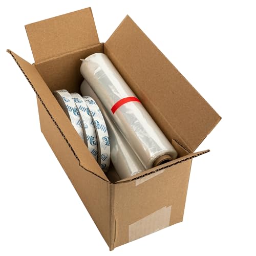 Duck Brand Winter Window Insulation Kit – Window Seal Rolled Shrink Film Covers Up to 15 3’ x 5’ Windows – Window Tape Included – Easy Indoor Installation - Clear - 15-Pack (288069) - size: 15 Windows