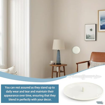 CP3540 Ceiling Cover Plate, Round Electrical Box Cover for 3-1/2" to 4" Holes - 5 Pcs (White)